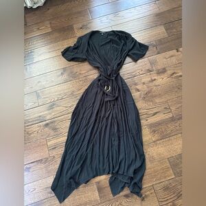 Banana Republic Black Wrap Dress
